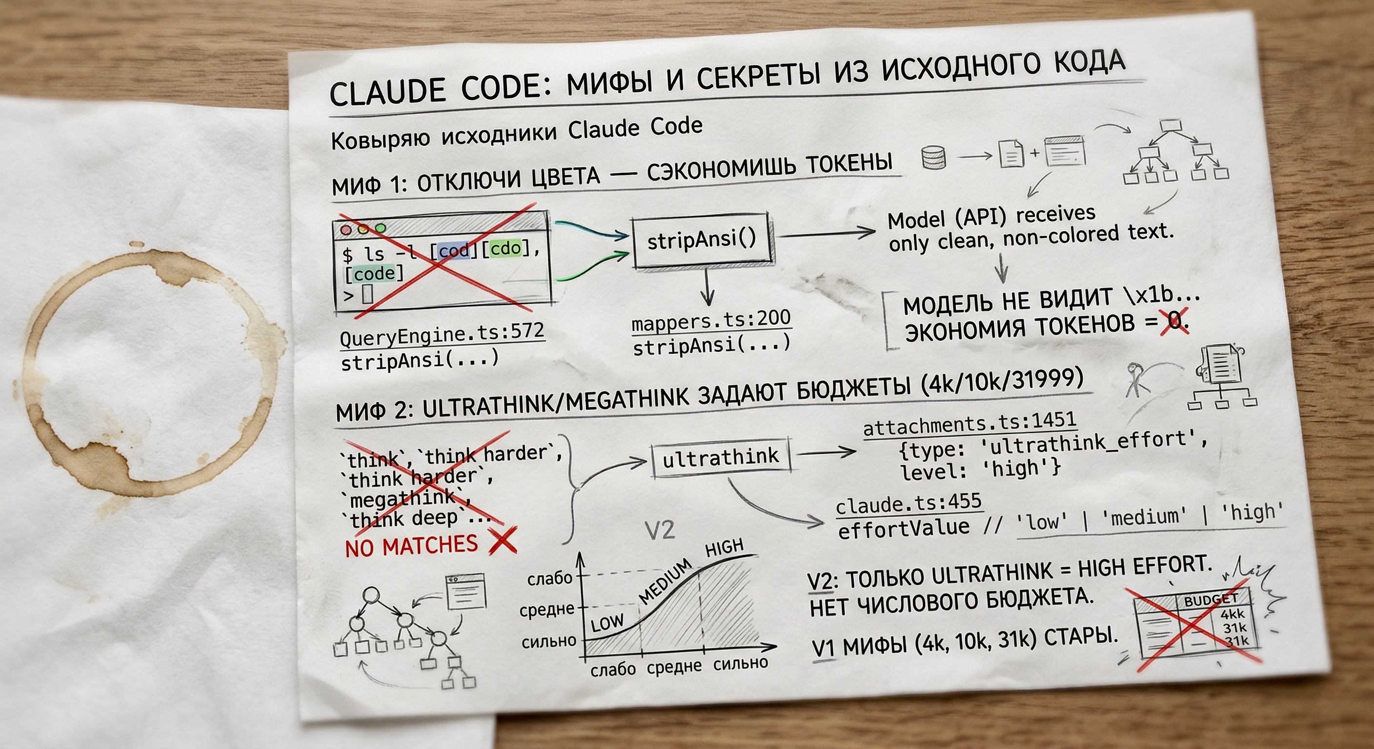 Claude Code: Myths &amp; Secrets from the Source Code