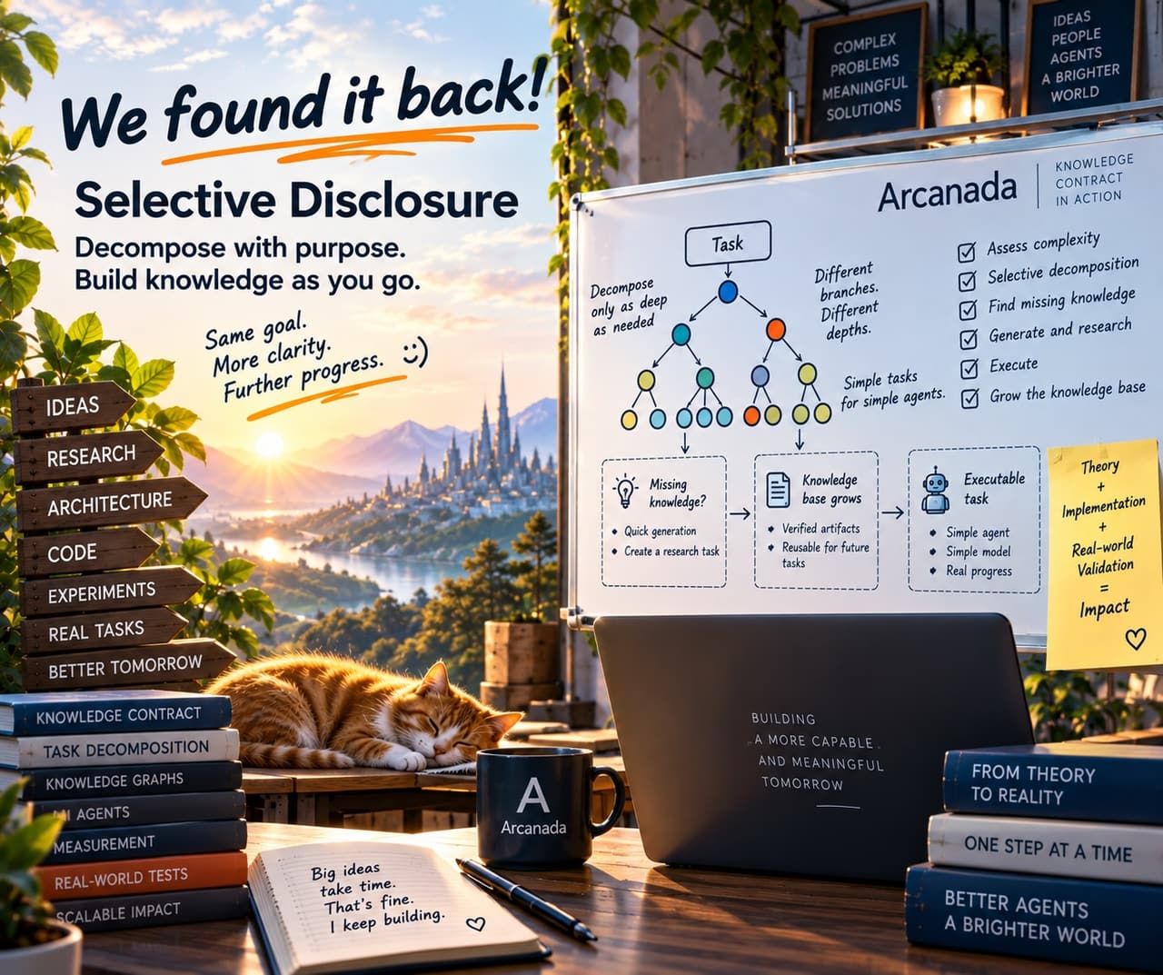We found it back! Selective Disclosure — decompose with purpose, build knowledge as you go.